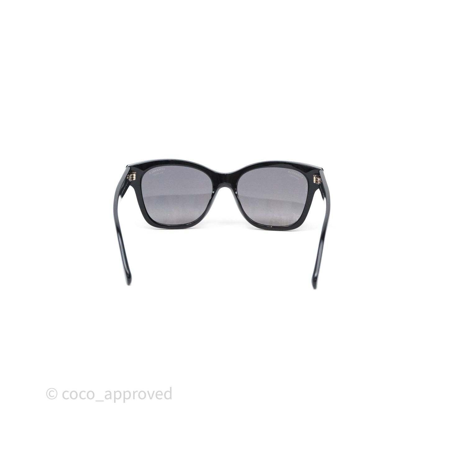 Chanel CC Pearl Sunglasses Black