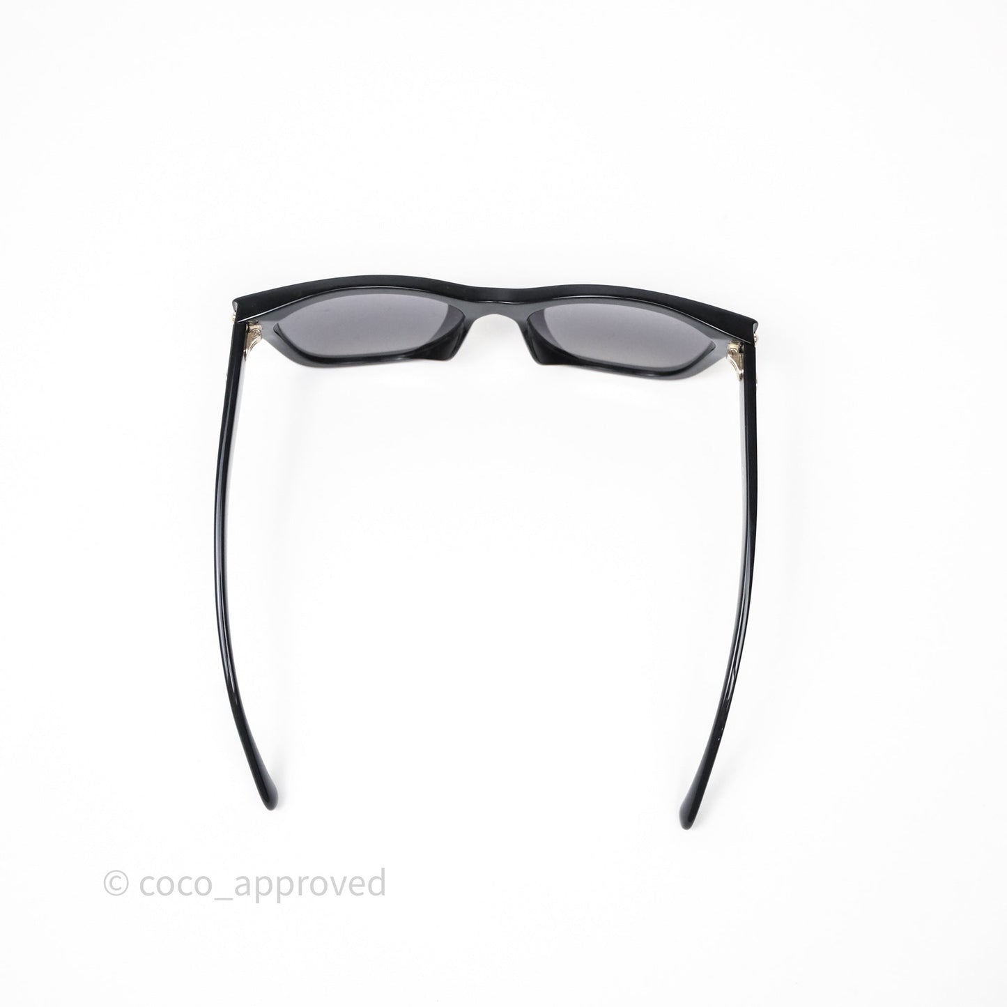 Chanel CC Pearl Sunglasses Black
