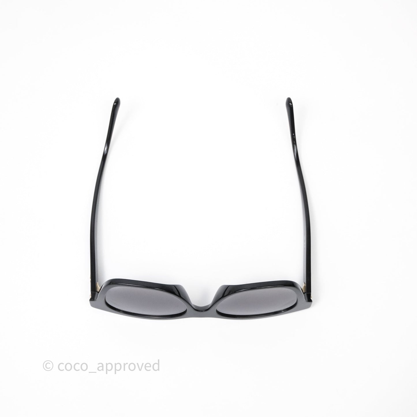 Chanel CC Pearl Sunglasses Black