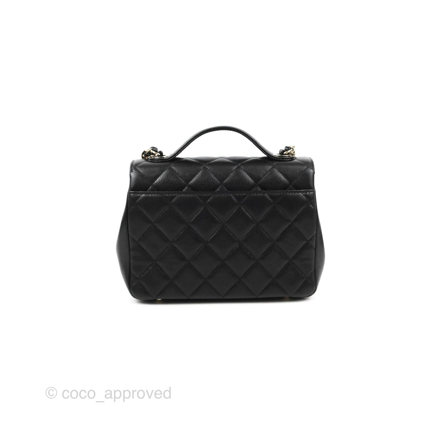 Chanel Quilted Medium Business Affinity Flap Black Caviar Gold Hardware