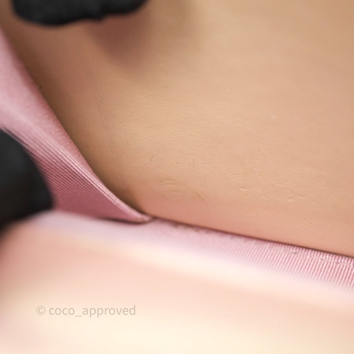 Chanel Classic Flap Coin Purse Pink Iridescent Pearl Lambskin Silver Hardware