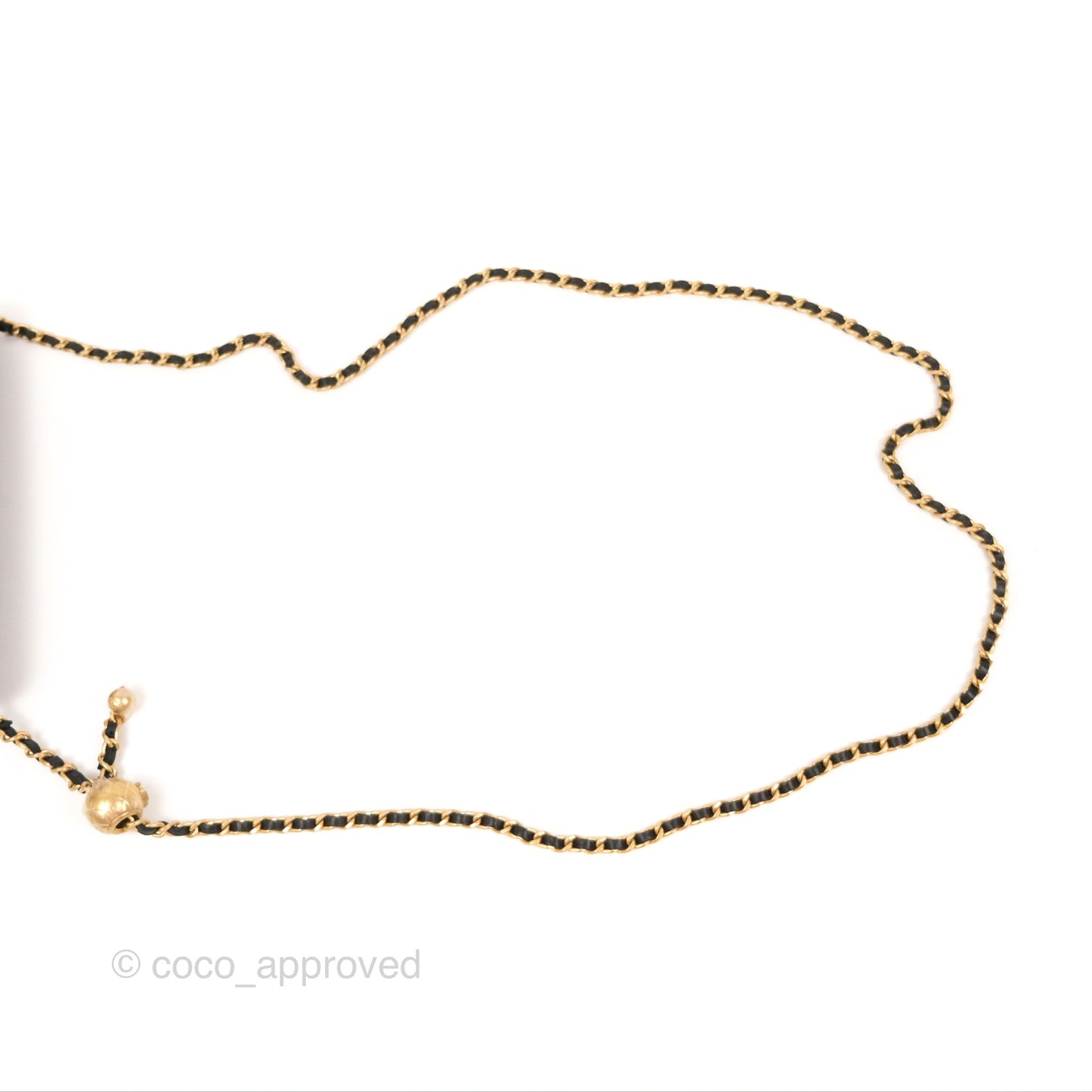 Chanel Quilted Pearl Crush Wallet on Chain WOC Black Lambskin Aged Gold Hardware