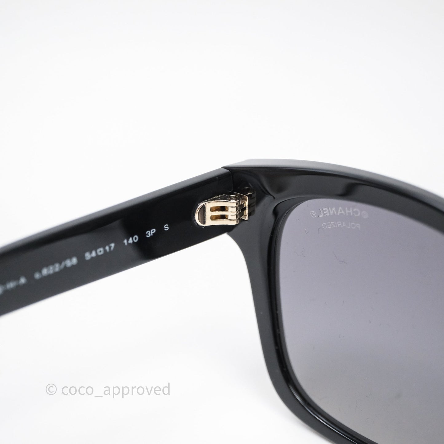Chanel CC Pearl Sunglasses Black