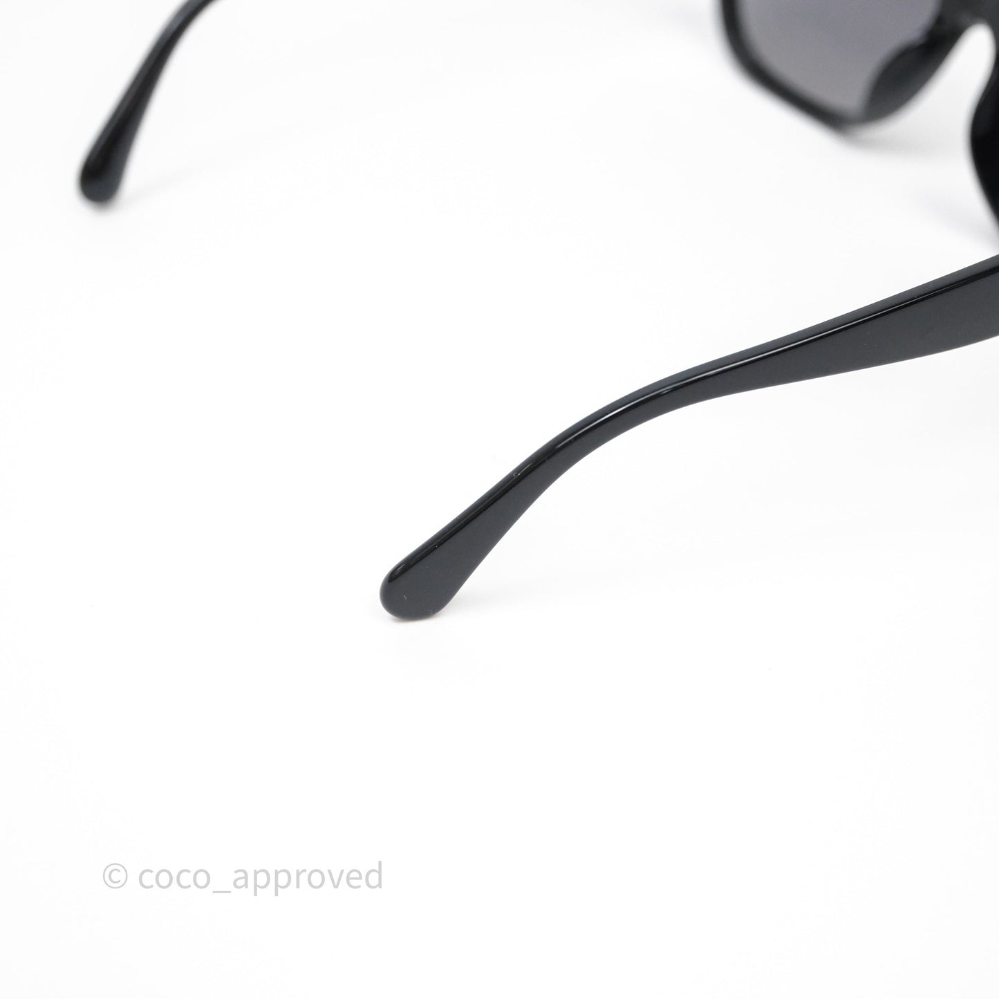 Chanel CC Pearl Sunglasses Black