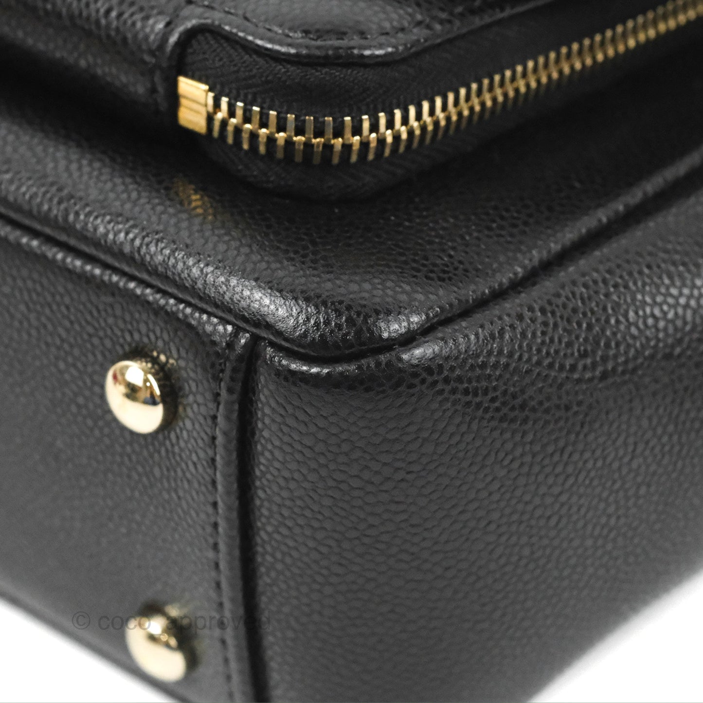 Chanel Quilted Medium Business Affinity Flap Black Caviar Gold Hardware
