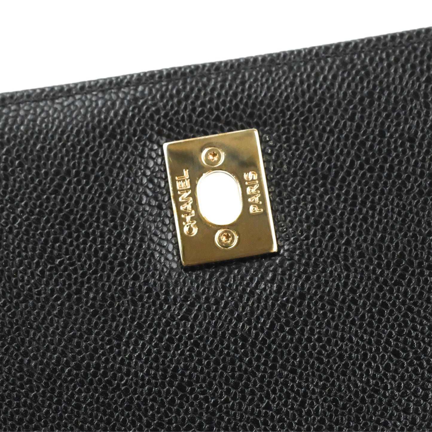Chanel Quilted Medium Business Affinity Flap Black Caviar Gold Hardware