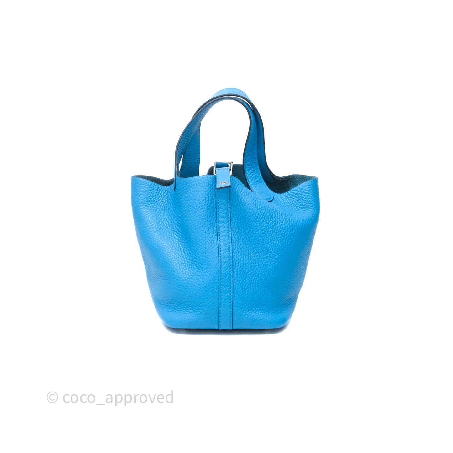 Hermès Picotin 18 Bleu Frida 0F Clemence Palladium Hardware
