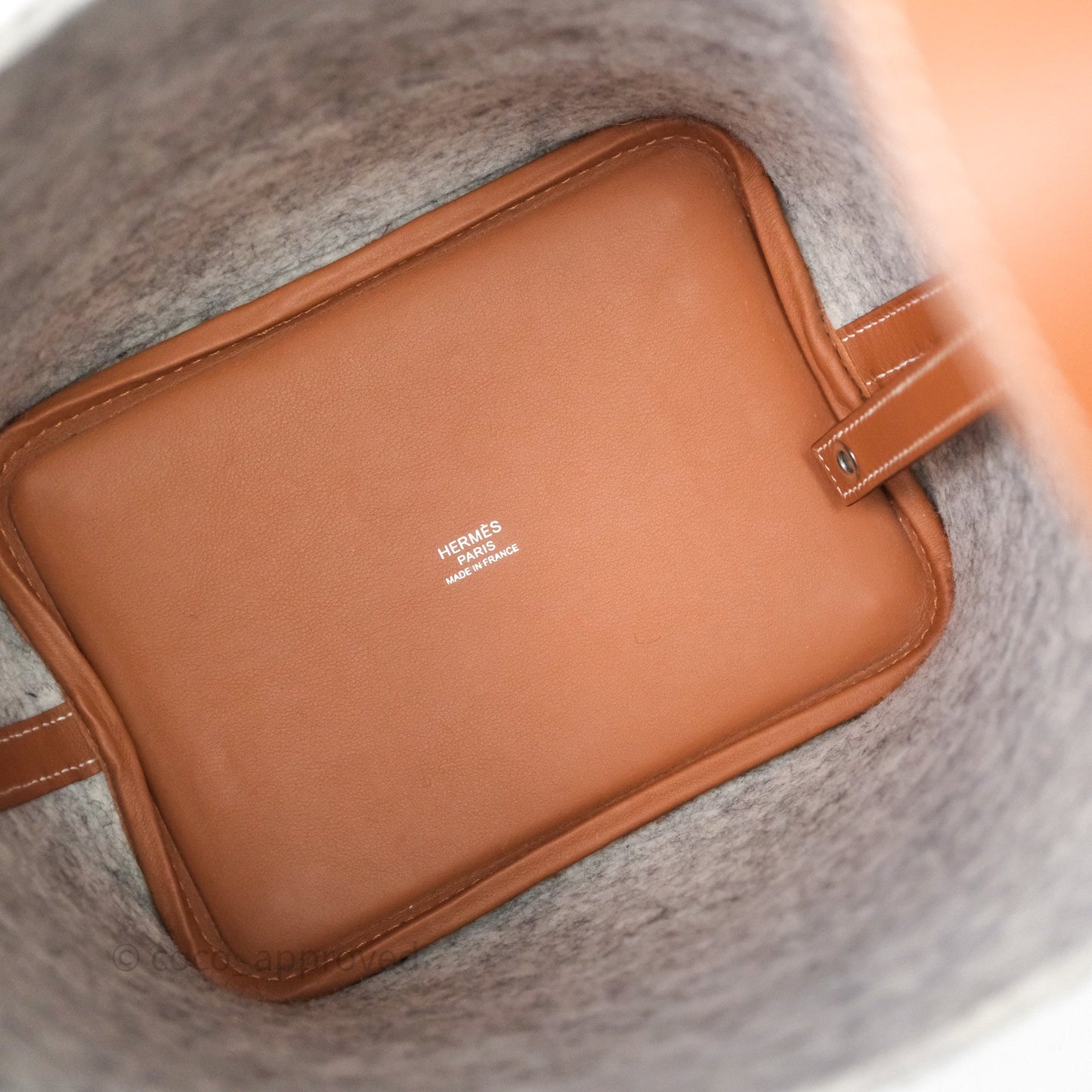 Hermès Picotin 18 Gris Clair/ Gold Wool Feutre Swift Palladium Hardware