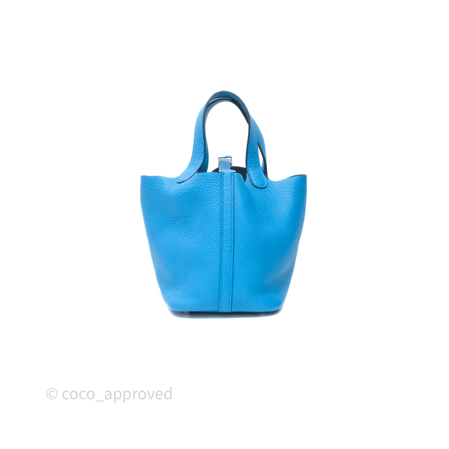 Hermès Picotin 18 Bleu Frida 0F Clemence Palladium Hardware