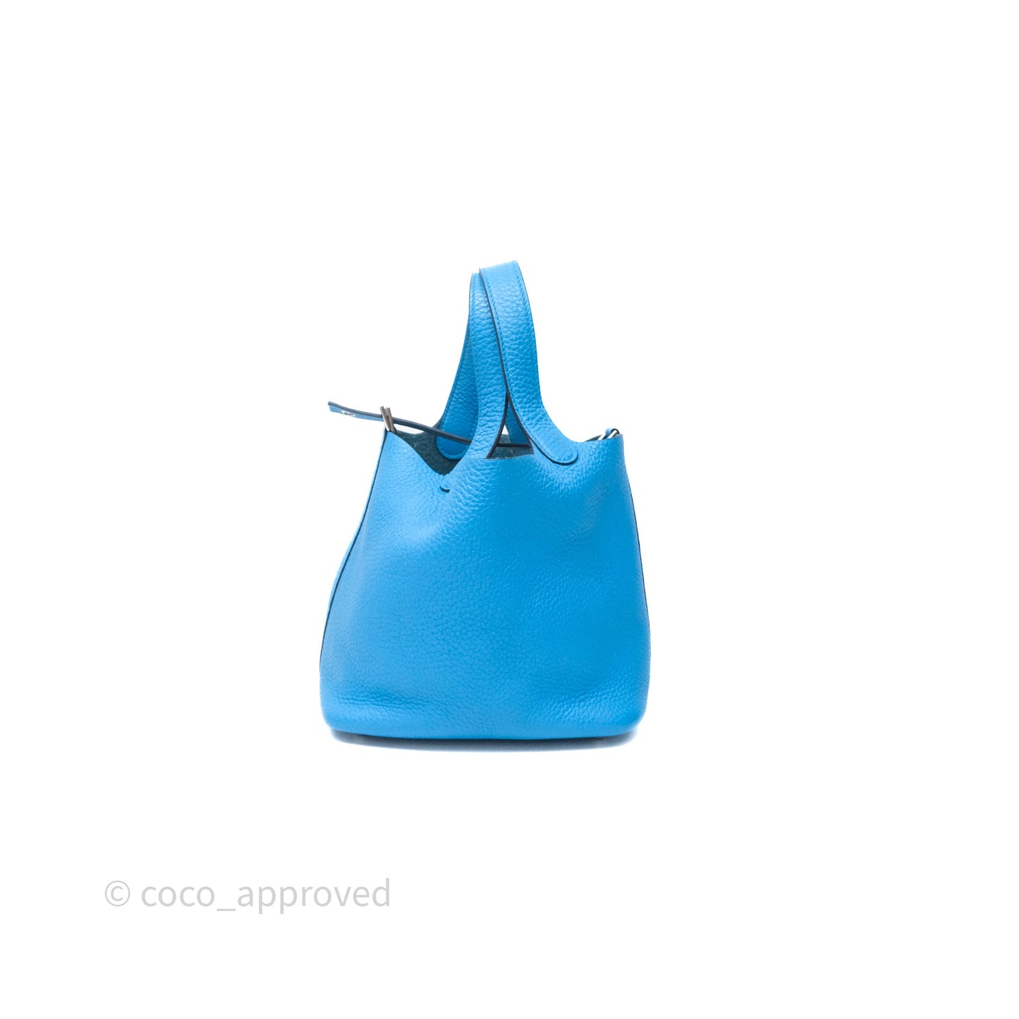 Hermès Picotin 18 Bleu Frida 0F Clemence Palladium Hardware