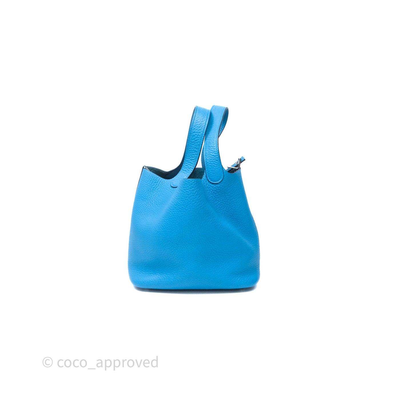 Hermès Picotin 18 Bleu Frida 0F Clemence Palladium Hardware
