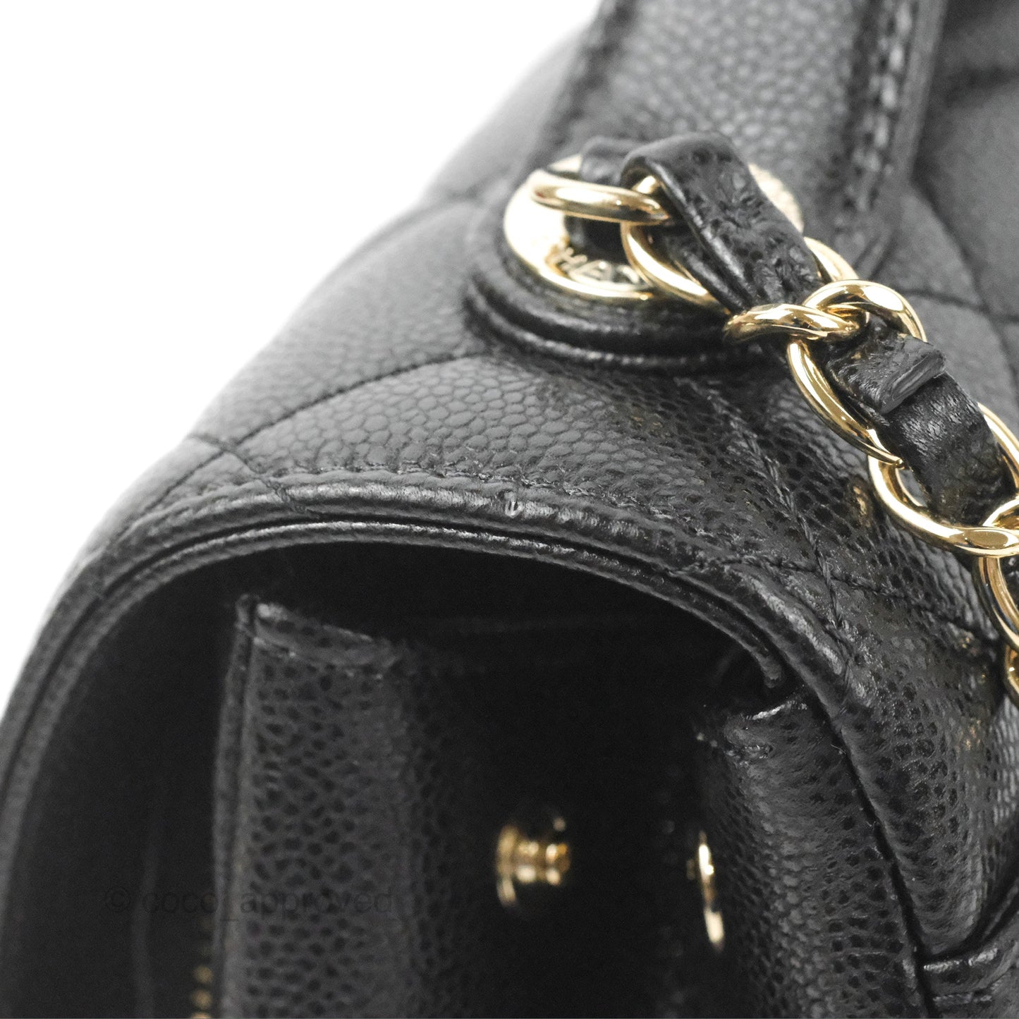 Chanel Quilted Medium Business Affinity Flap Black Caviar Gold Hardware