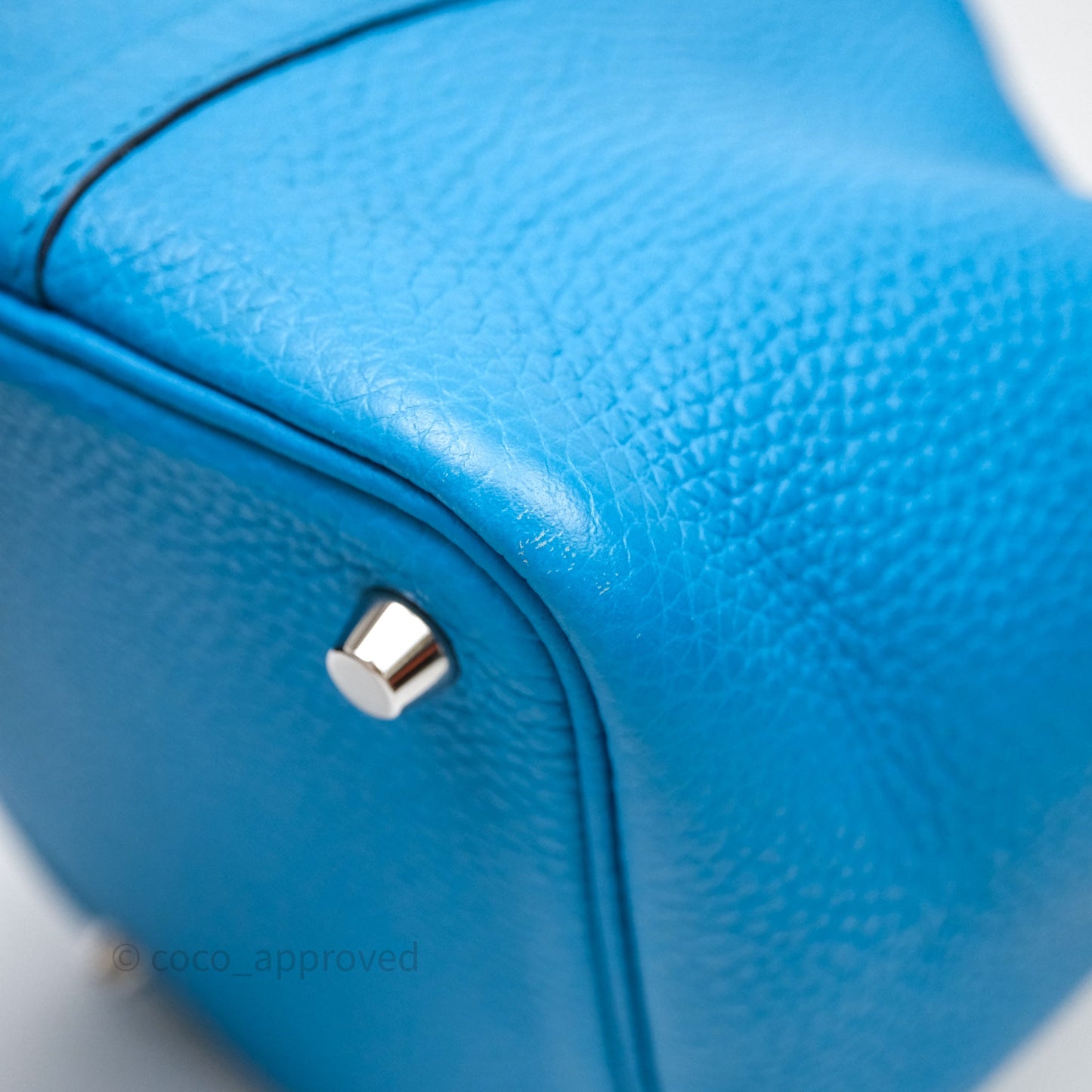 Hermès Picotin 18 Bleu Frida 0F Clemence Palladium Hardware