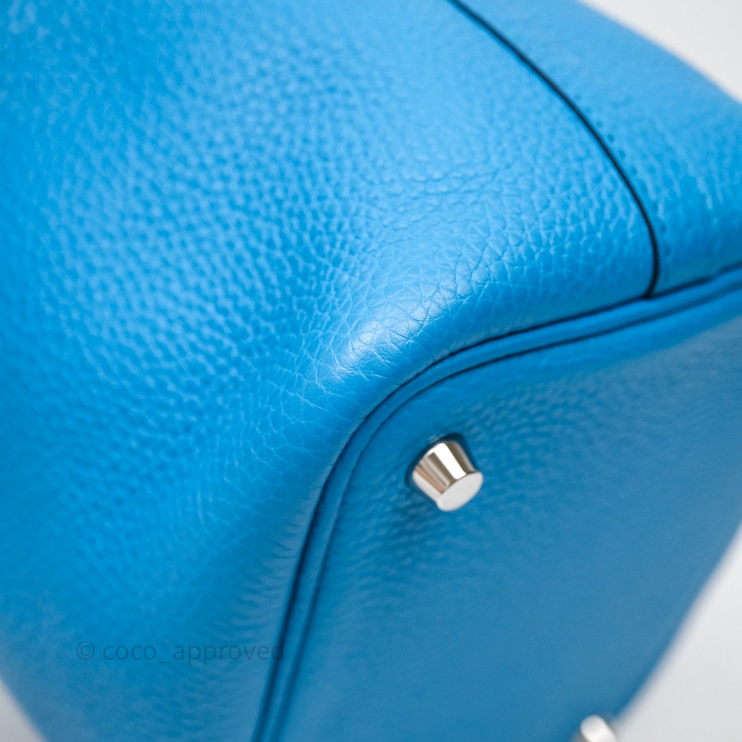 Hermès Picotin 18 Bleu Frida 0F Clemence Palladium Hardware