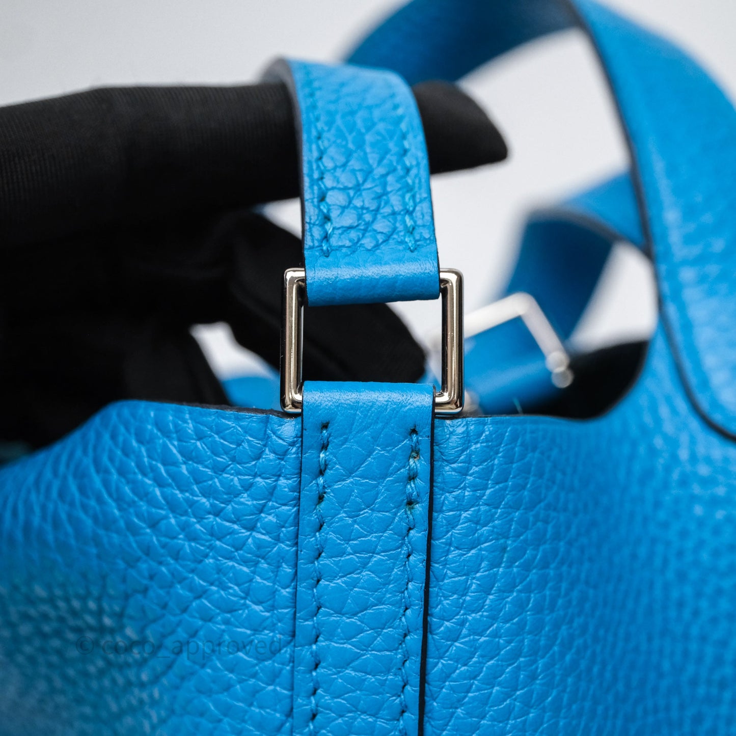 Hermès Picotin 18 Bleu Frida 0F Clemence Palladium Hardware