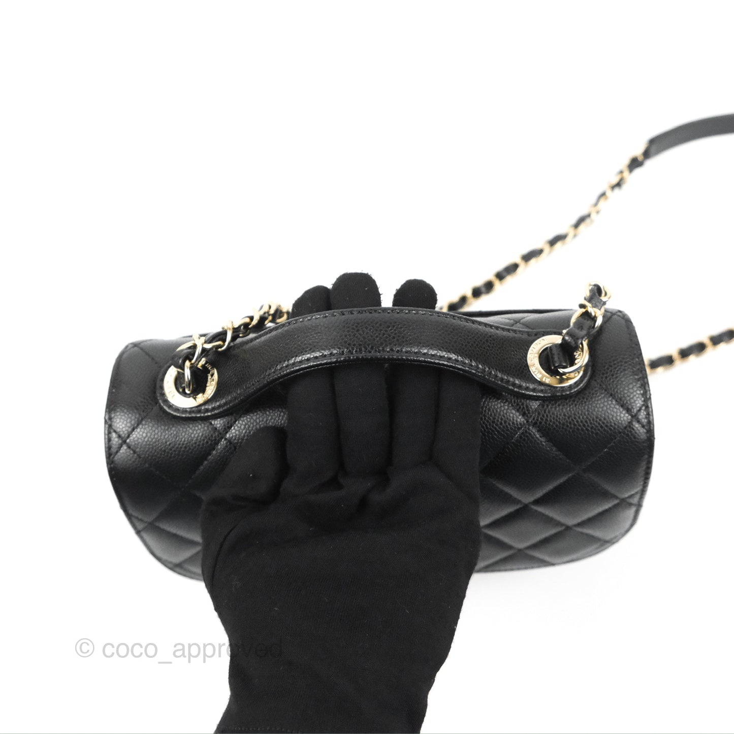 Chanel Quilted Medium Business Affinity Flap Black Caviar Gold Hardware