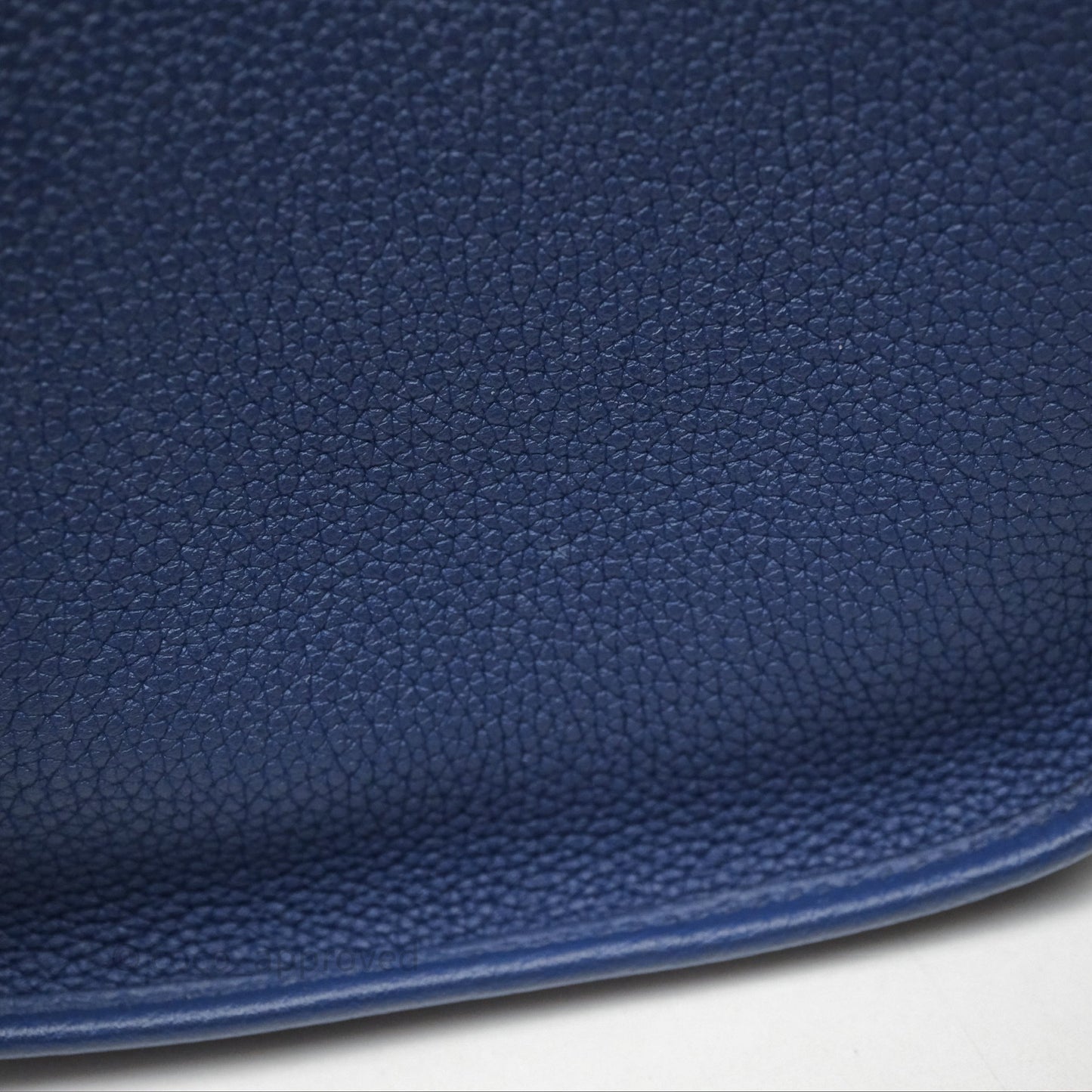 Hermès Mini Evelyne 16 Bleu Saphir 73 Taurillon Maurice Palladium Hardware