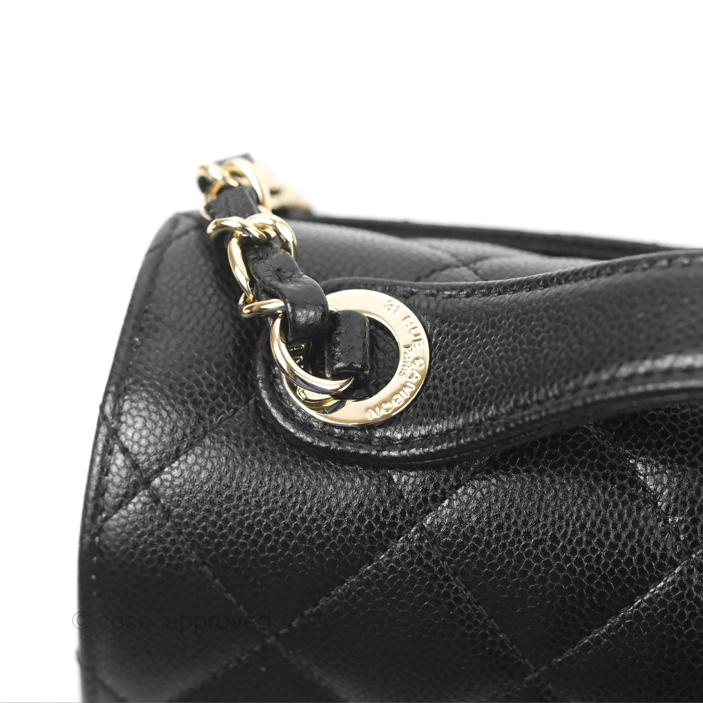 Chanel Quilted Medium Business Affinity Flap Black Caviar Gold Hardware