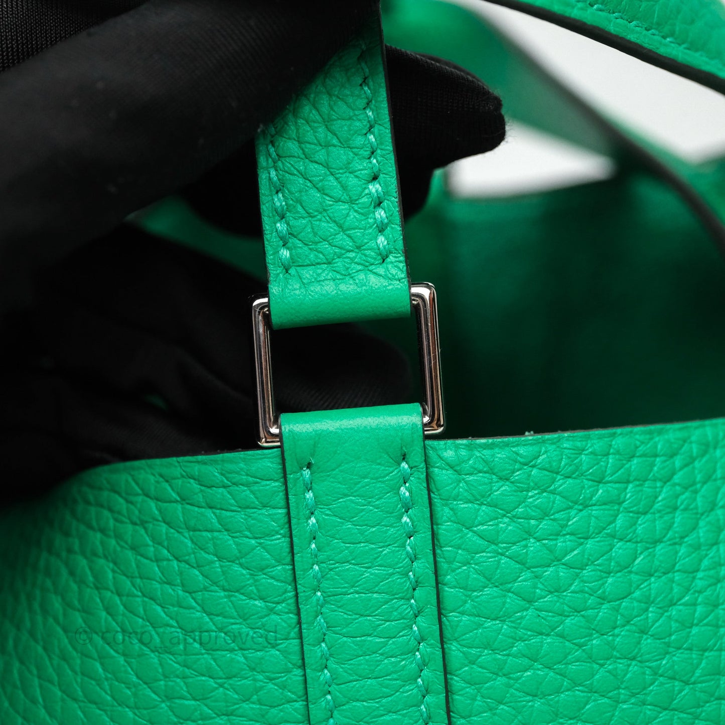 Hermès Picotin 18 Menthe 6W Clemence Palladium Hardware