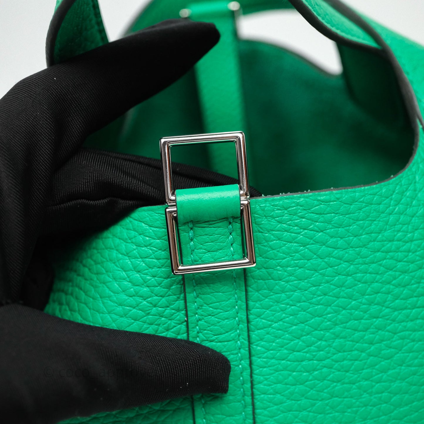 Hermès Picotin 18 Menthe 6W Clemence Palladium Hardware