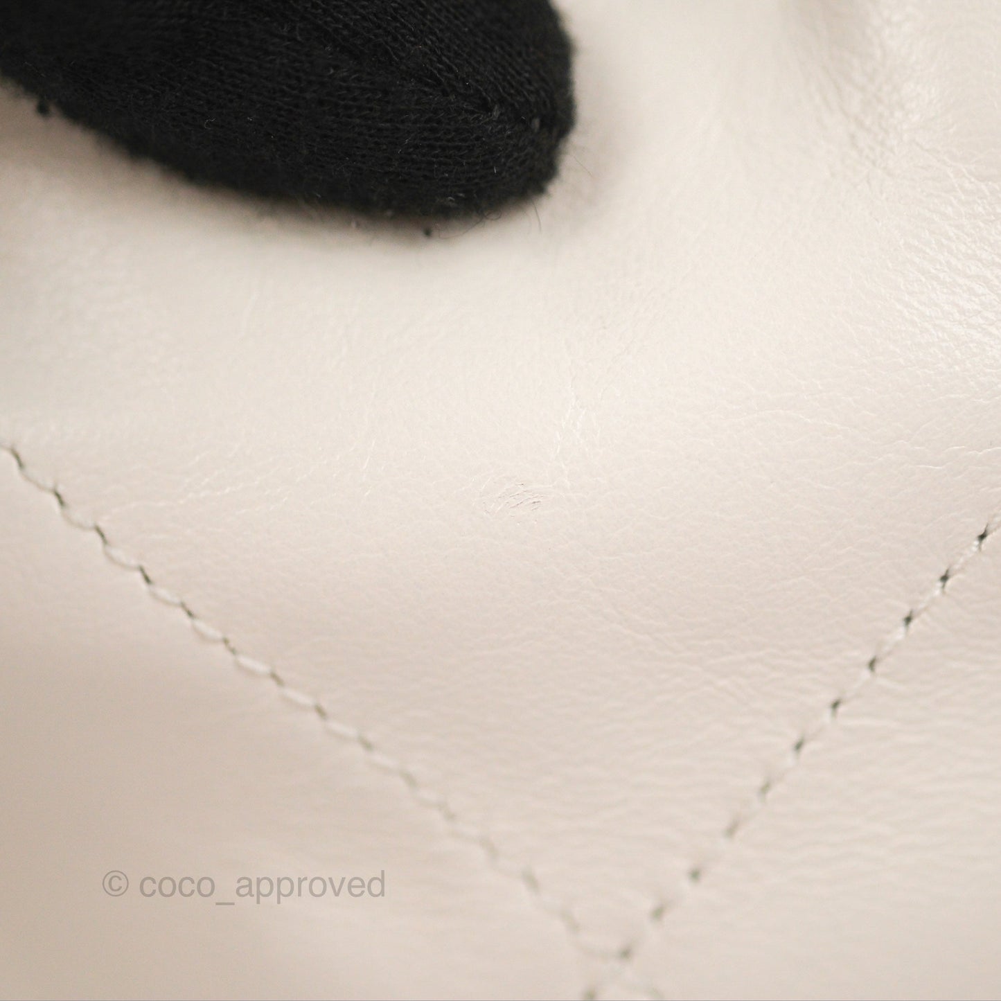Chanel 22 Mini Bag White Crumpled Calfskin