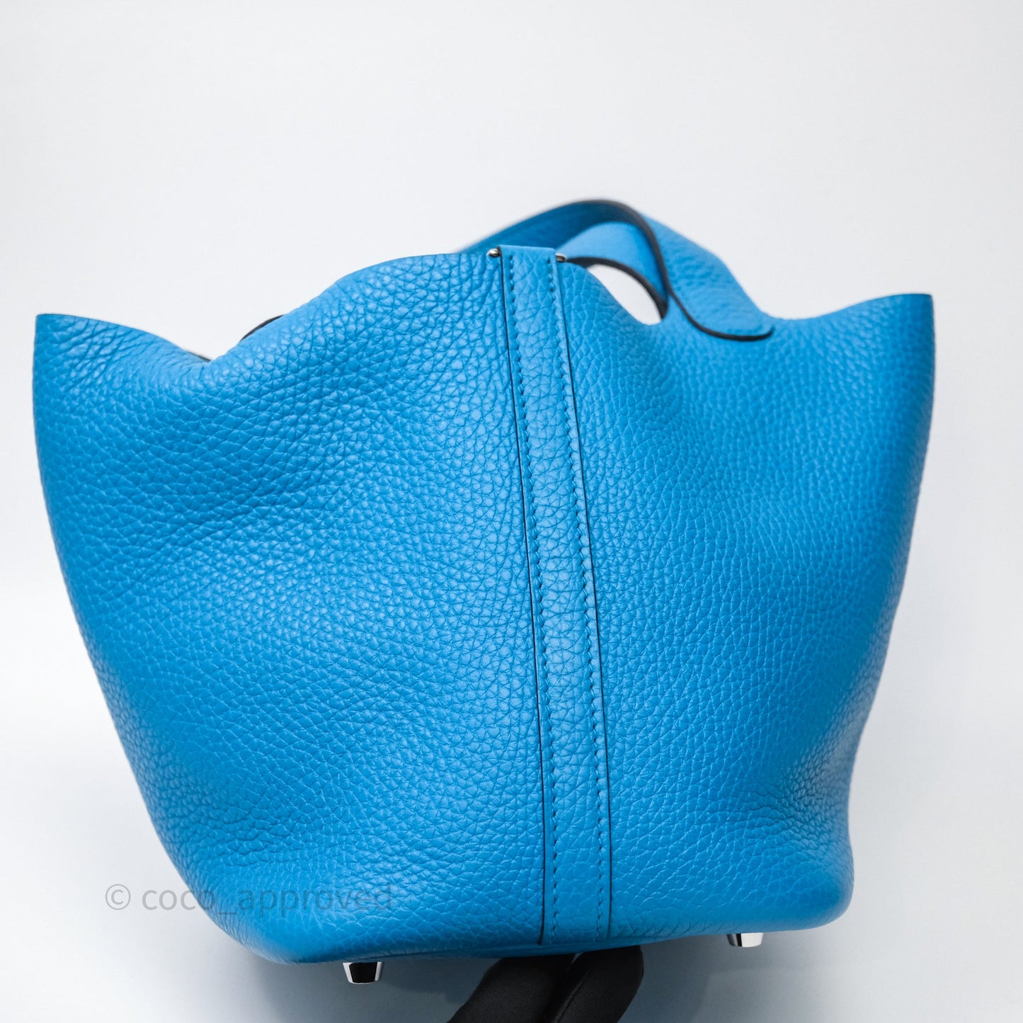 Hermès Picotin 18 Bleu Frida 0F Clemence Palladium Hardware