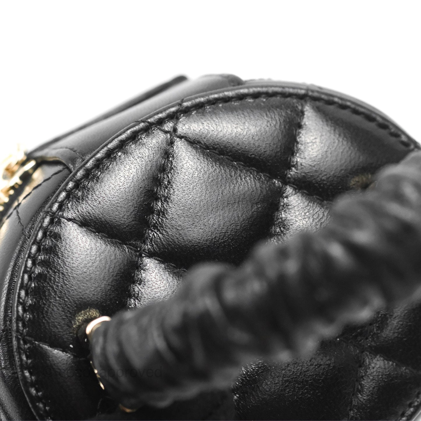 Chanel Mini Top Handle Vanity Case Black Shiny Lambskin Gold Hardware 22S