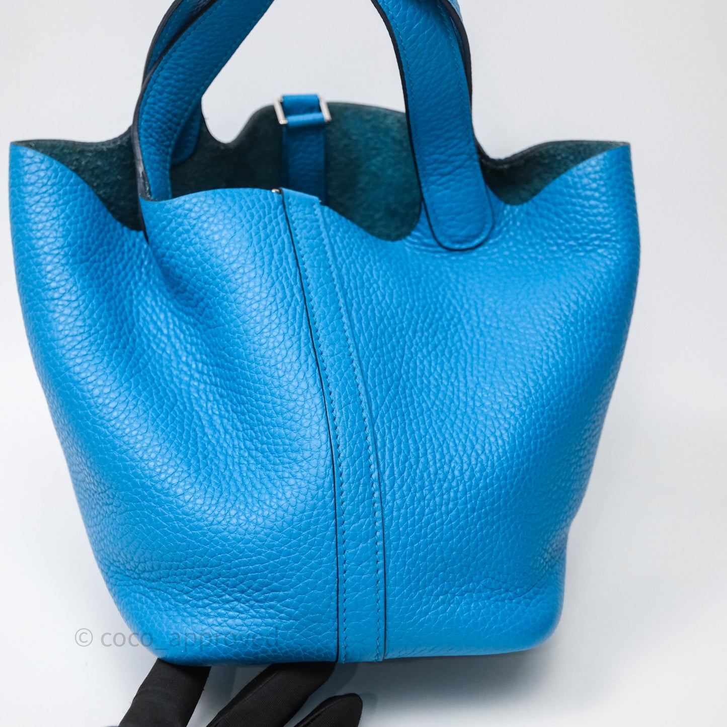 Hermès Picotin 18 Bleu Frida 0F Clemence Palladium Hardware