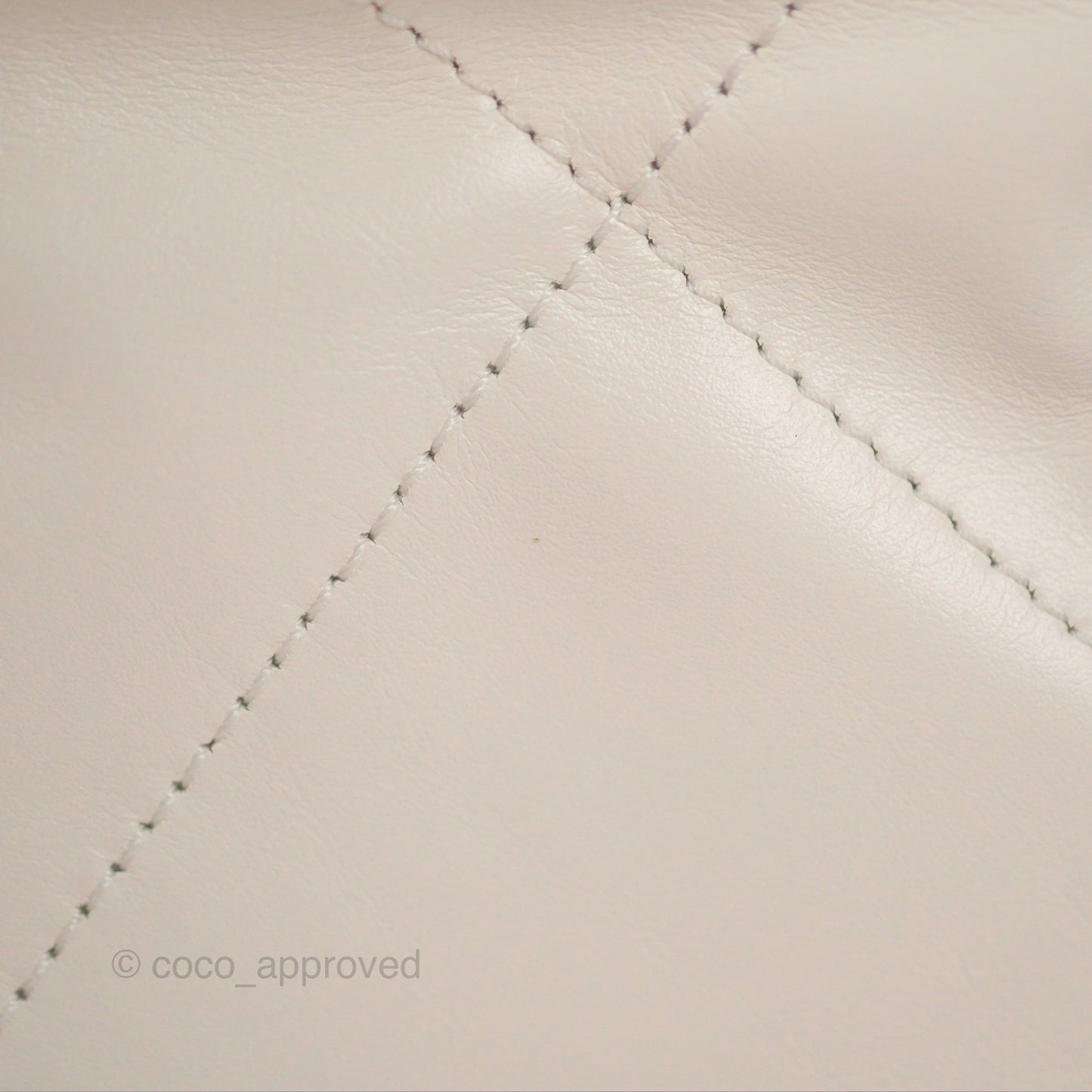 Chanel 22 Mini Bag White Crumpled Calfskin