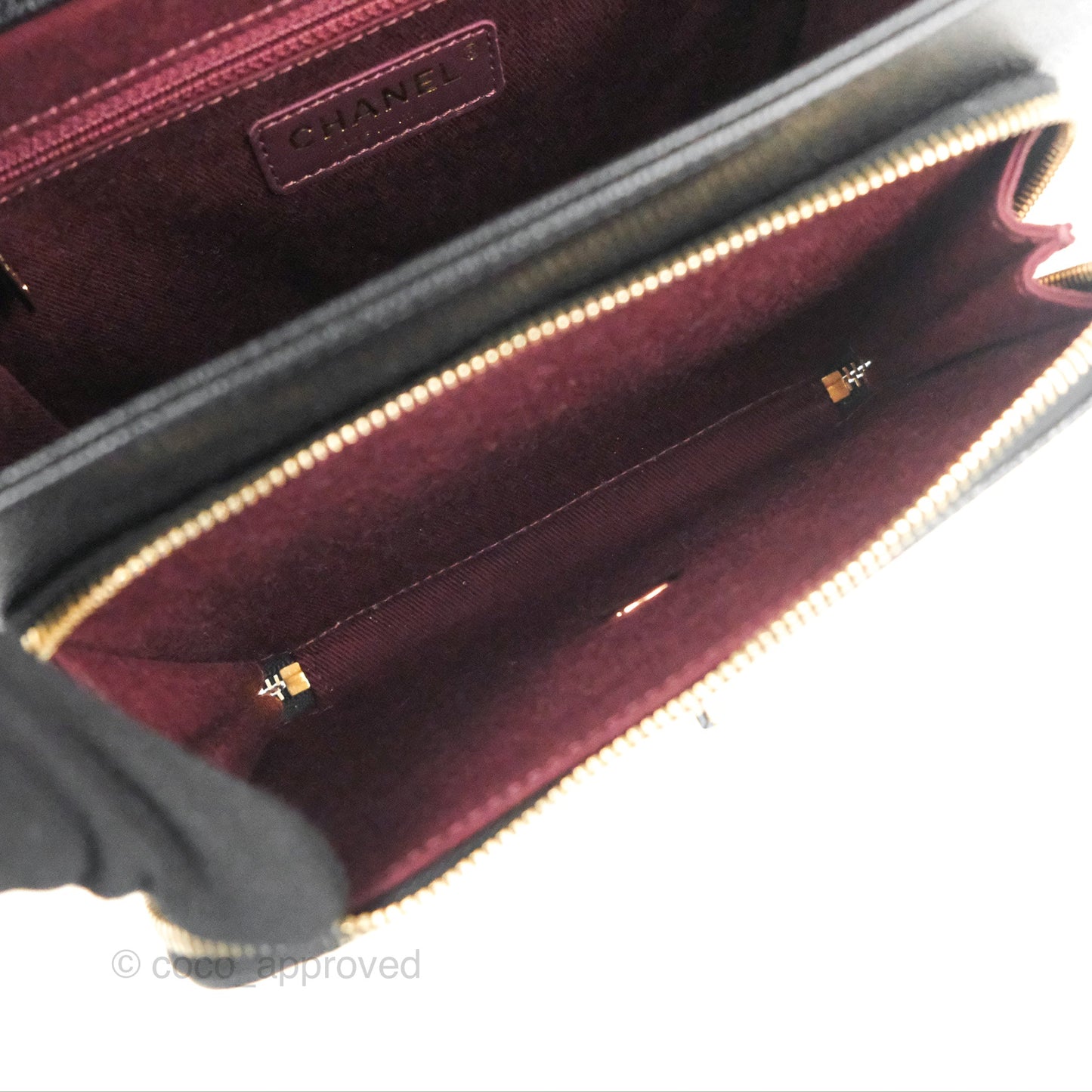 Chanel Quilted Medium Business Affinity Flap Black Caviar Gold Hardware