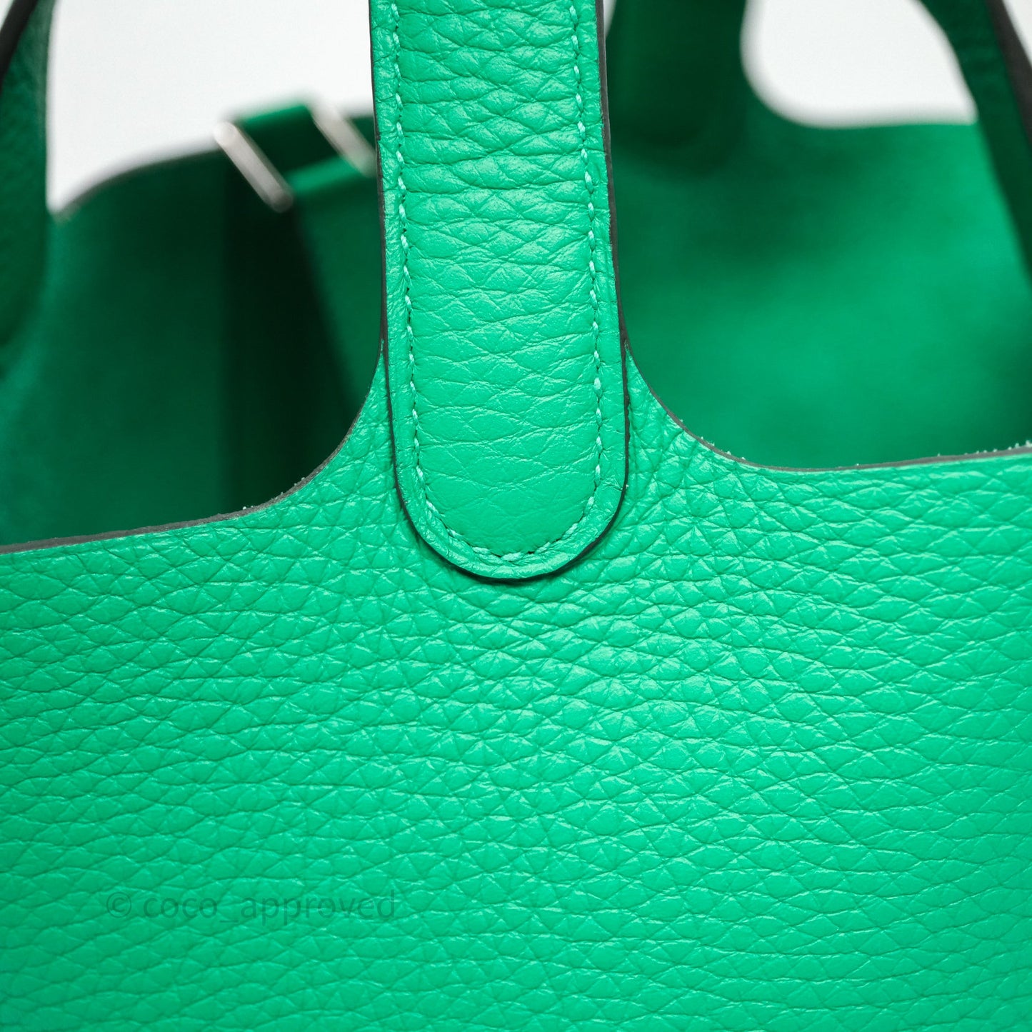 Hermès Picotin 18 Menthe 6W Clemence Palladium Hardware