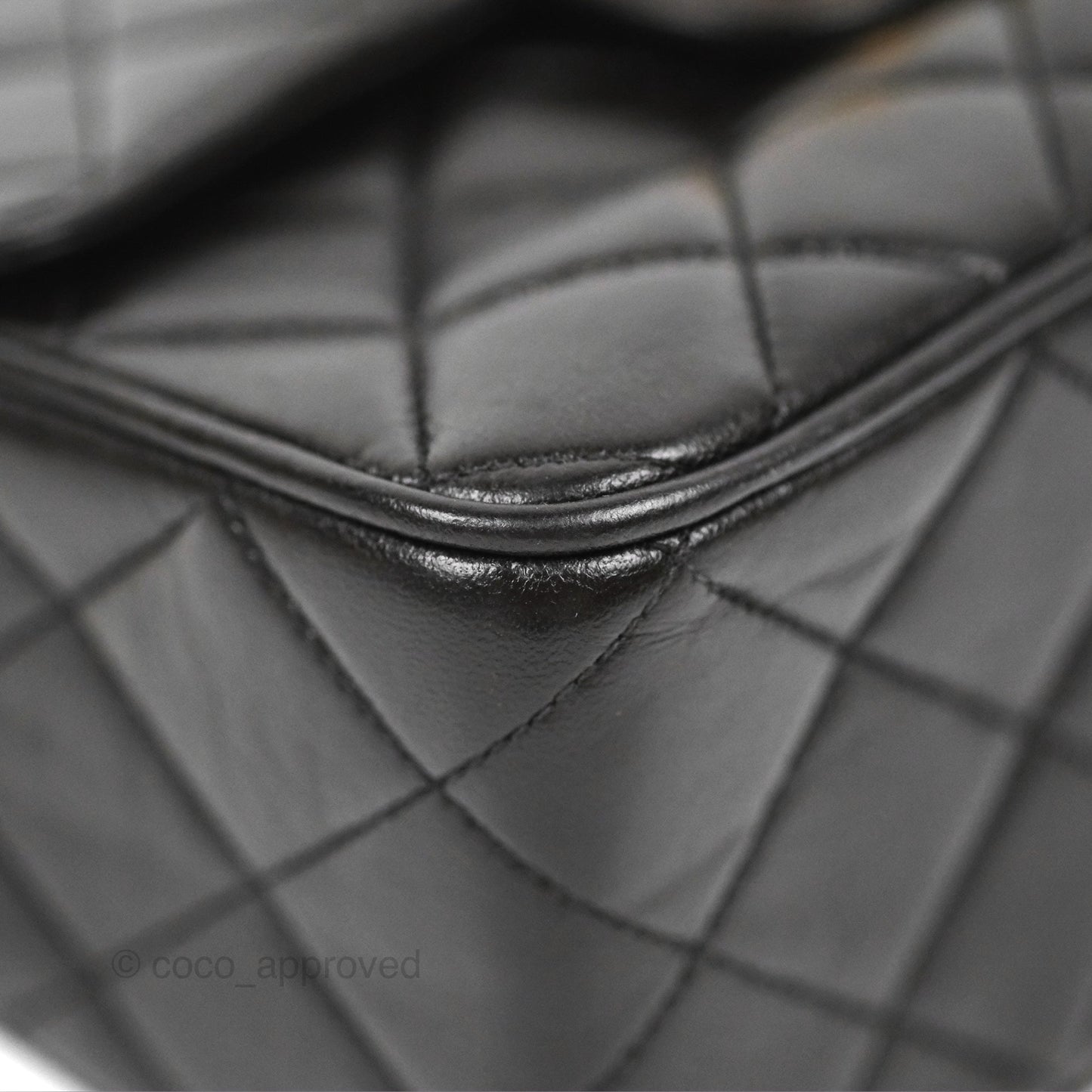 Chanel Vintage Tassel Charm Camera Bag Black Lambskin Gold Hardware
