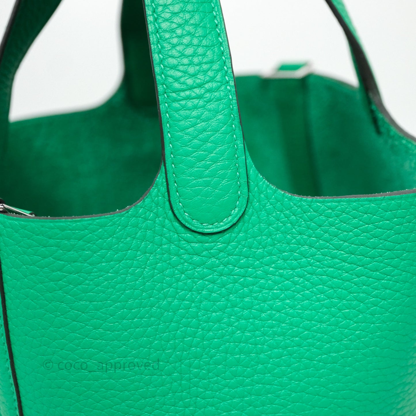 Hermès Picotin 18 Menthe 6W Clemence Palladium Hardware