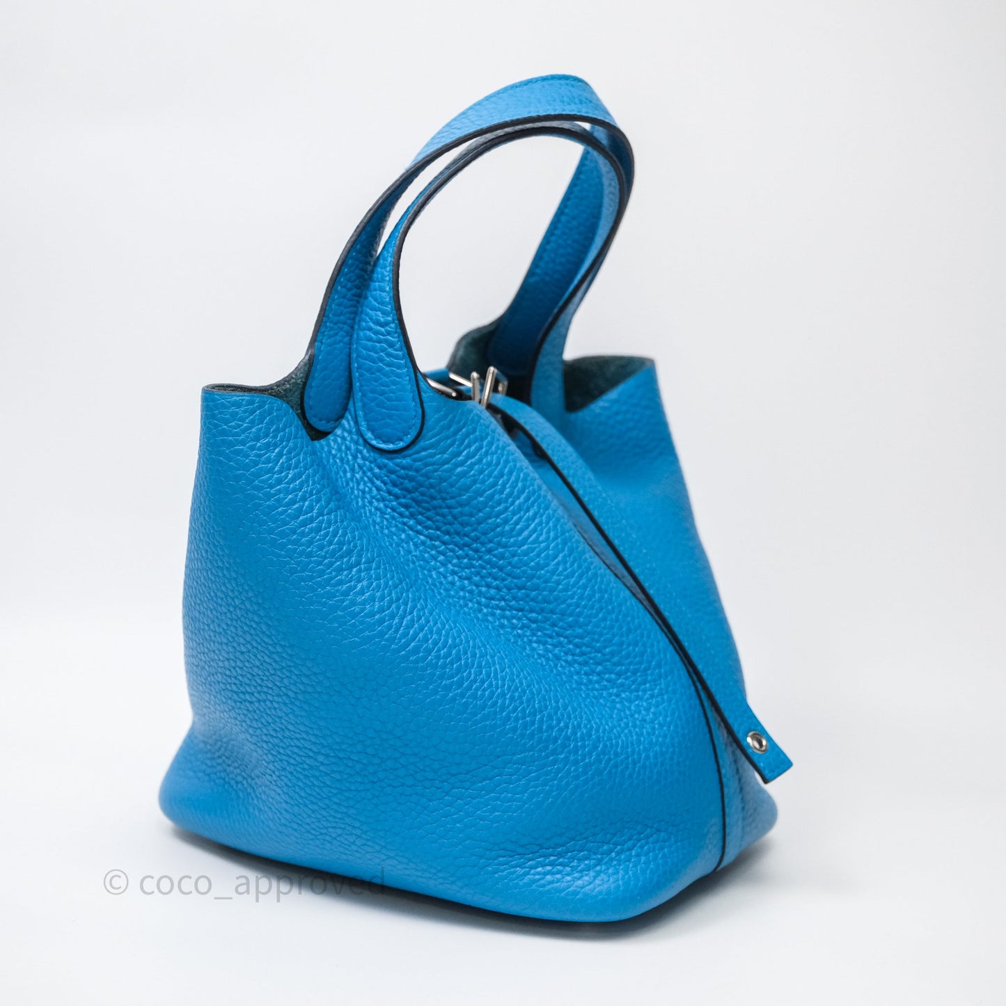 Hermès Picotin 18 Bleu Frida 0F Clemence Palladium Hardware