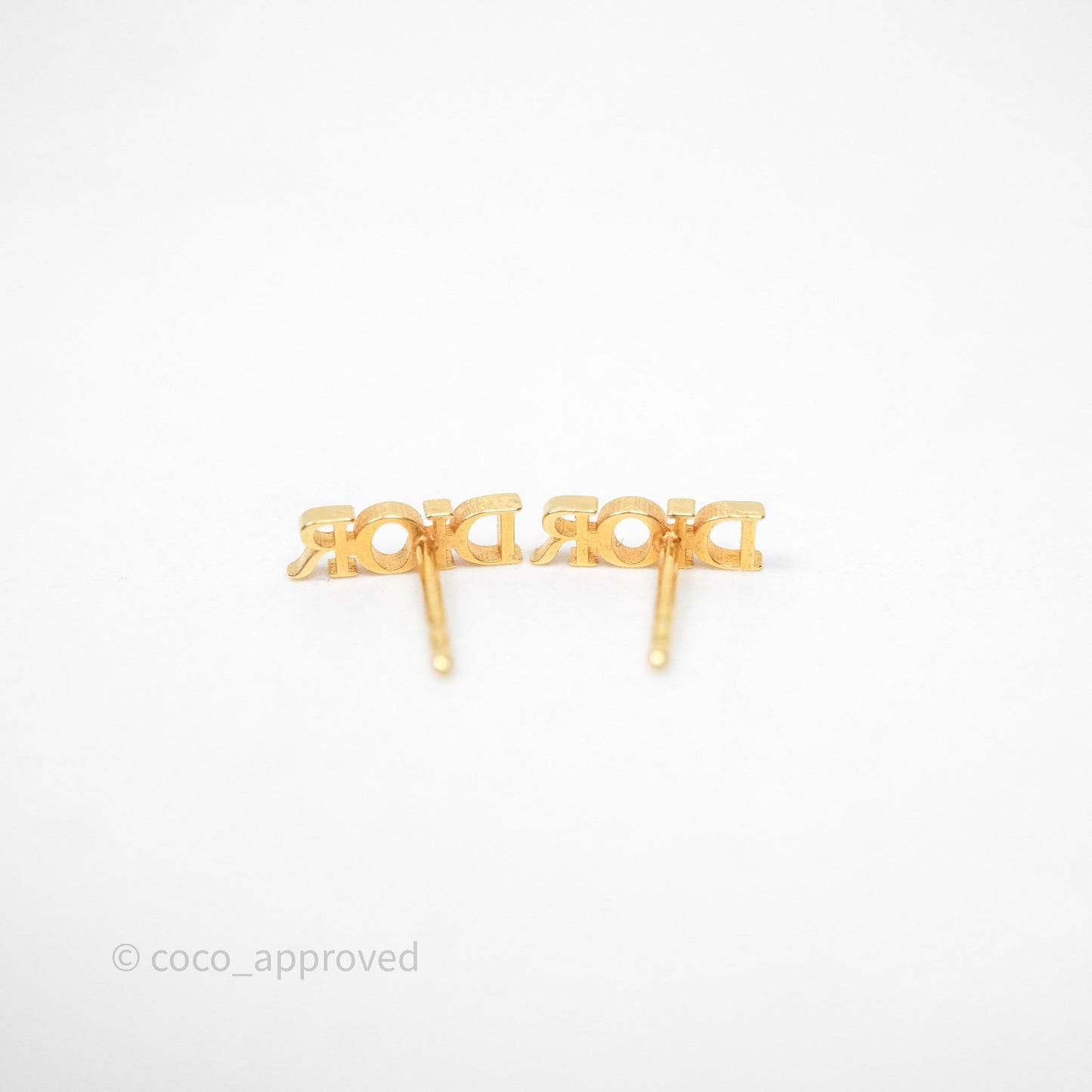 Christian Dior Crystal Pearl Drop Star Earrings Gold Tone