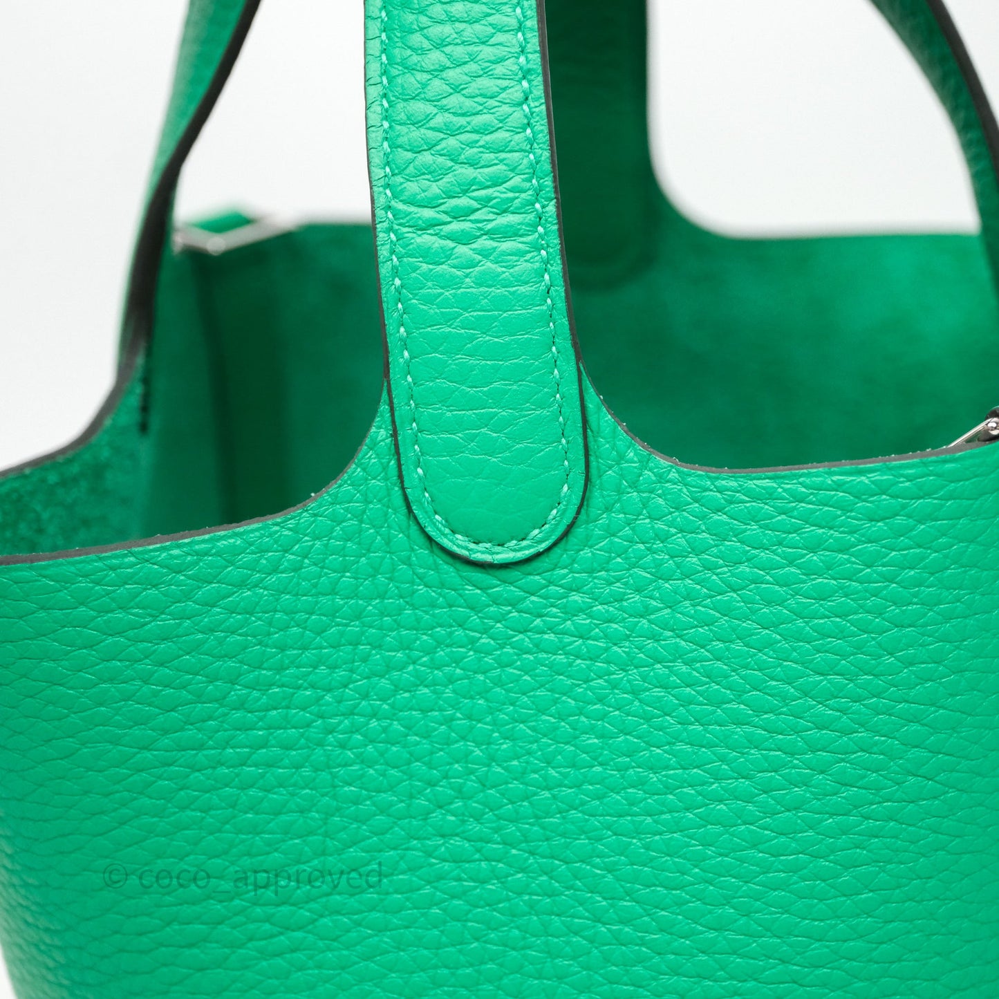 Hermès Picotin 18 Menthe 6W Clemence Palladium Hardware