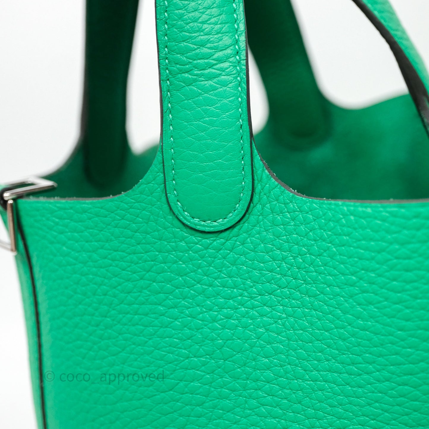 Hermès Picotin 18 Menthe 6W Clemence Palladium Hardware