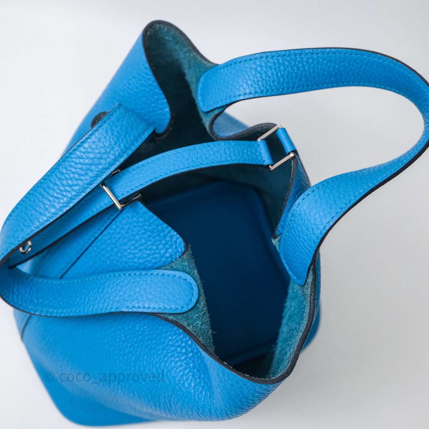 Hermès Picotin 18 Bleu Frida 0F Clemence Palladium Hardware