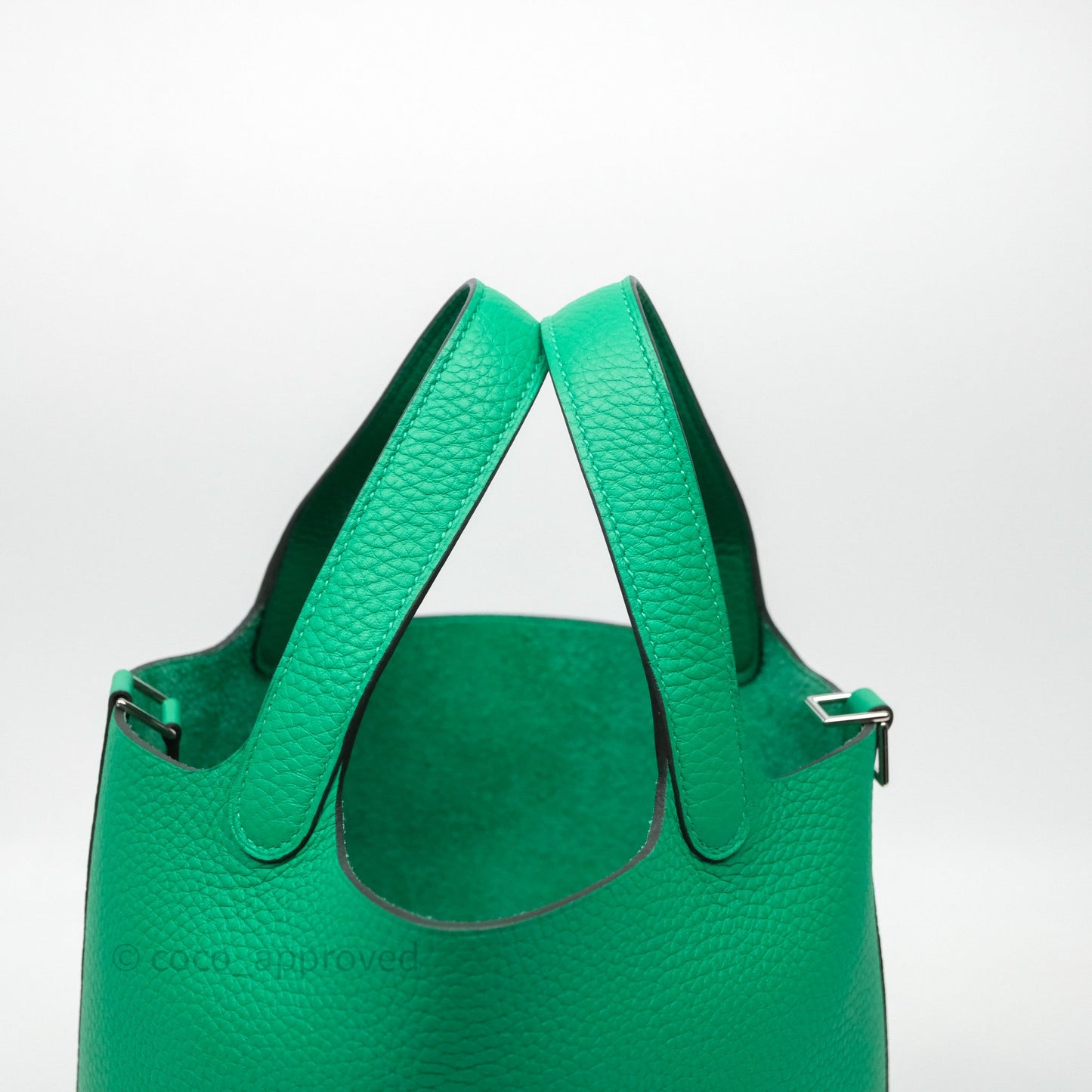 Hermès Picotin 18 Menthe 6W Clemence Palladium Hardware