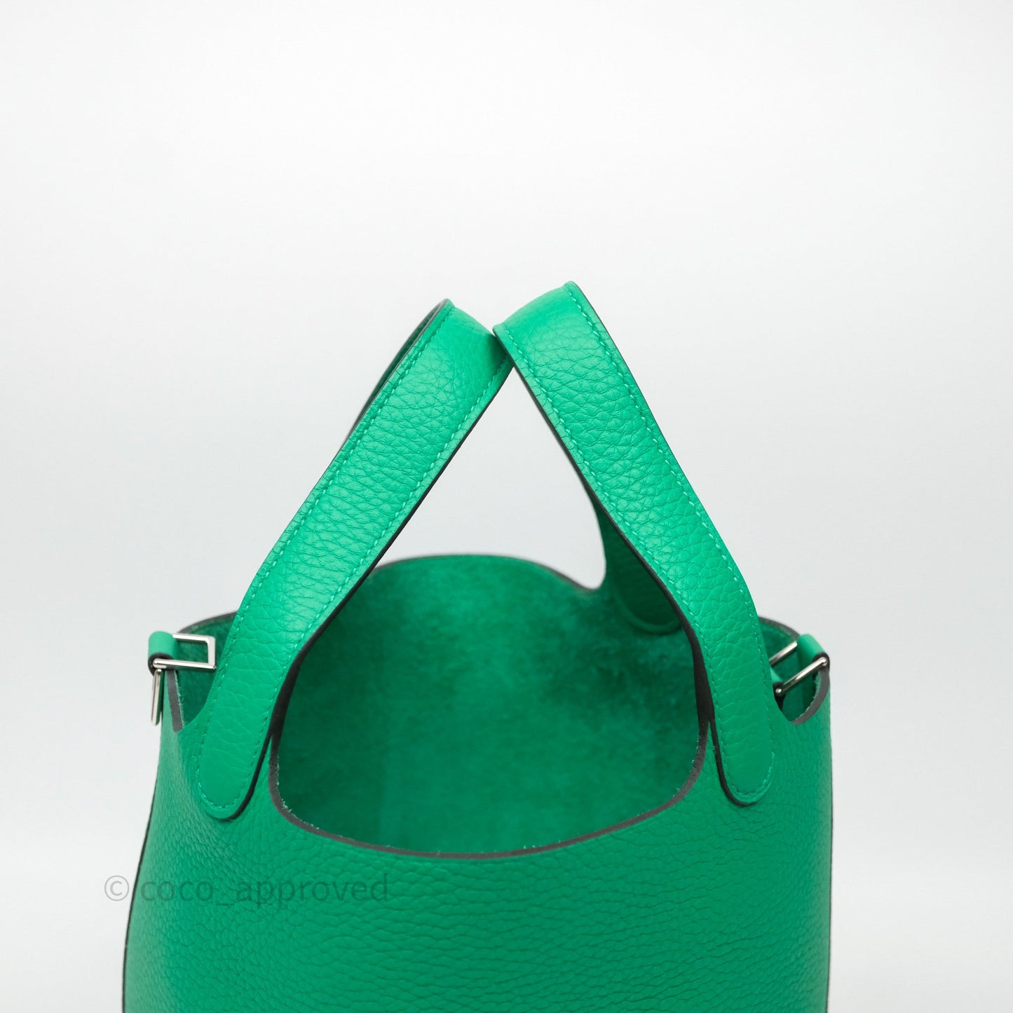 Hermès Picotin 18 Menthe 6W Clemence Palladium Hardware