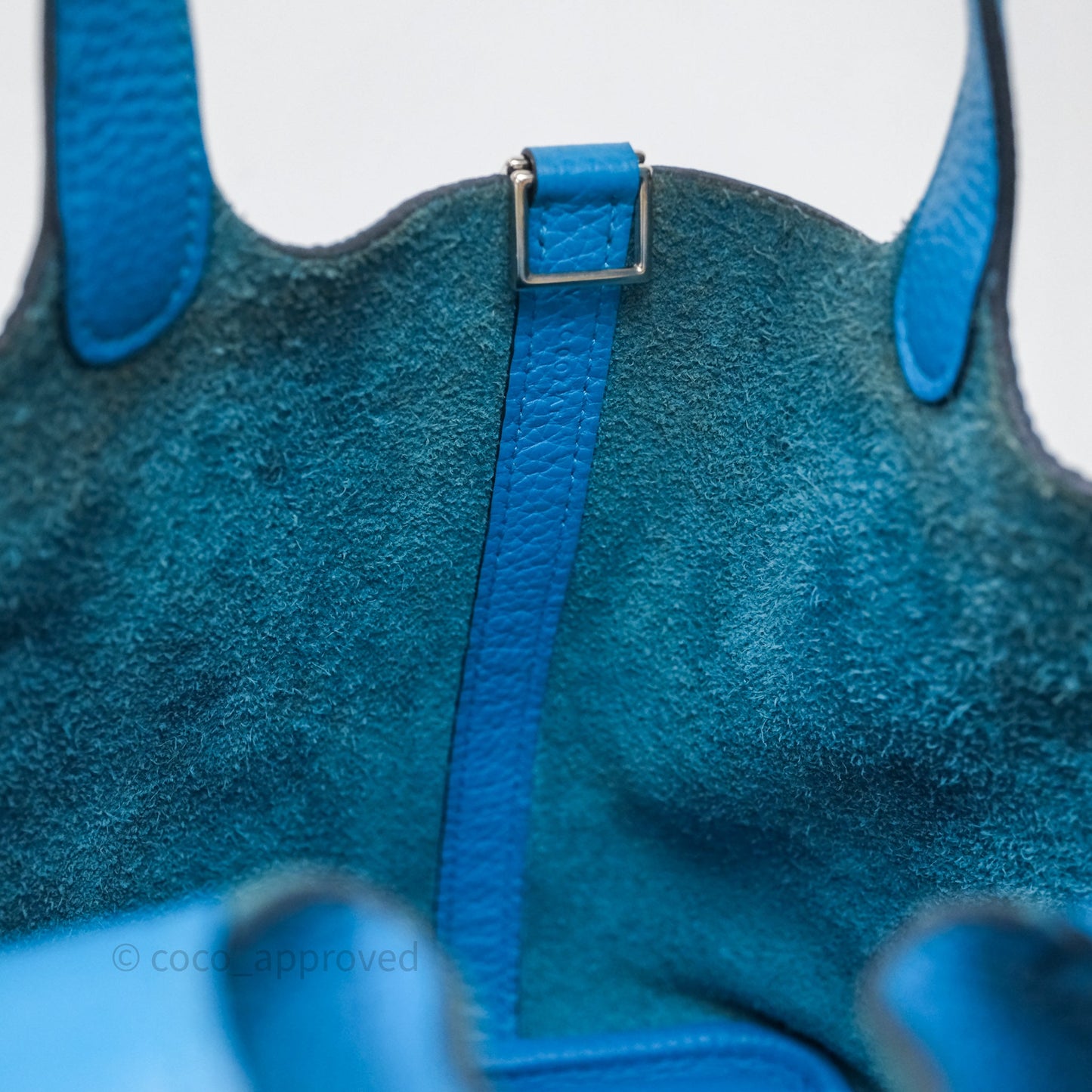 Hermès Picotin 18 Bleu Frida 0F Clemence Palladium Hardware