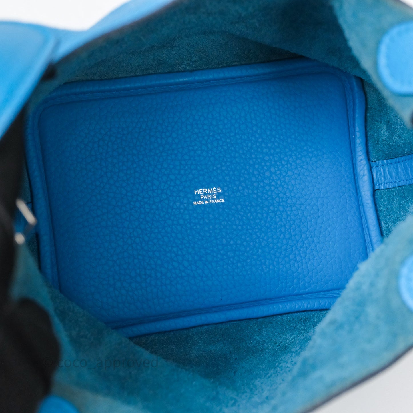 Hermès Picotin 18 Bleu Frida 0F Clemence Palladium Hardware