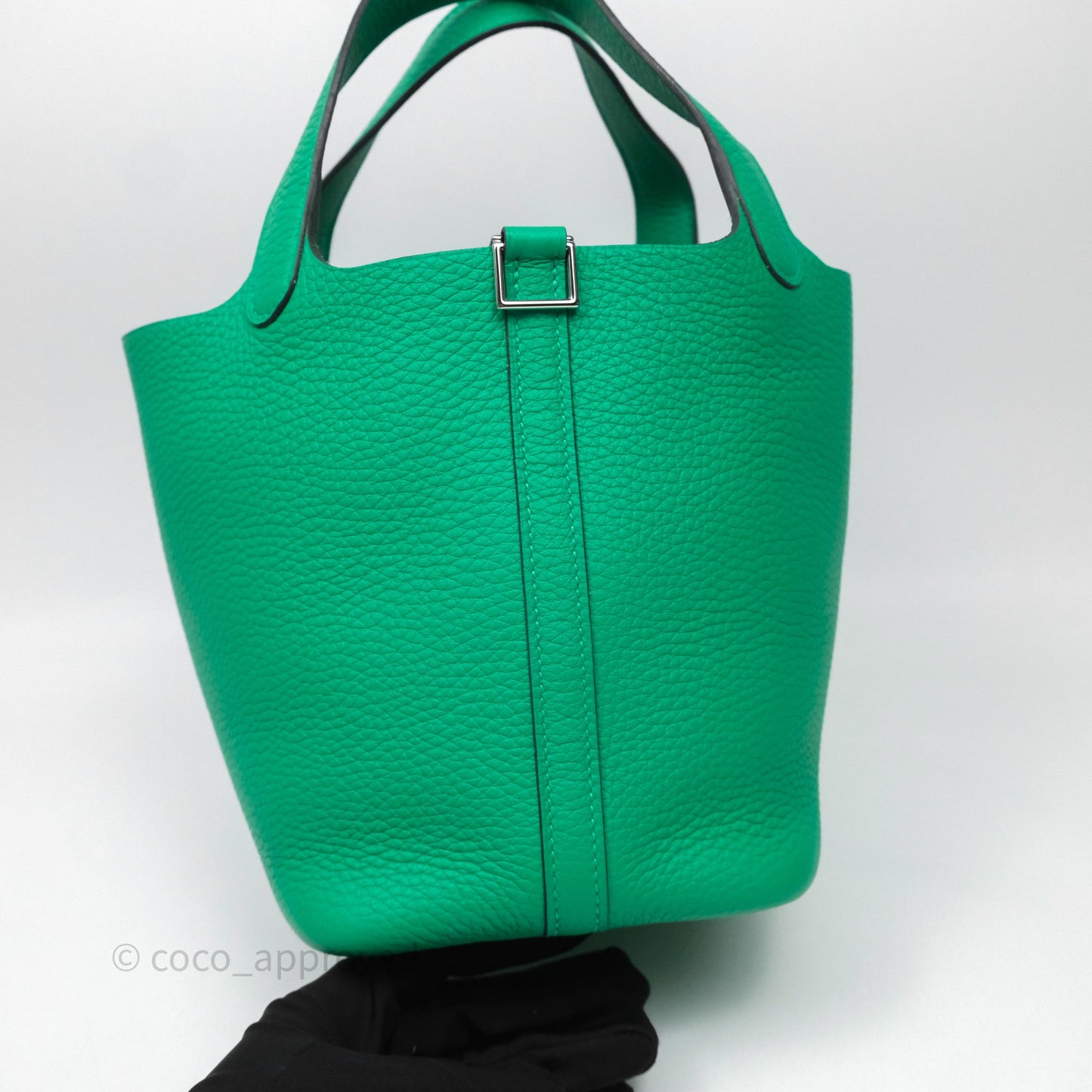 Hermès Picotin 18 Menthe 6W Clemence Palladium Hardware