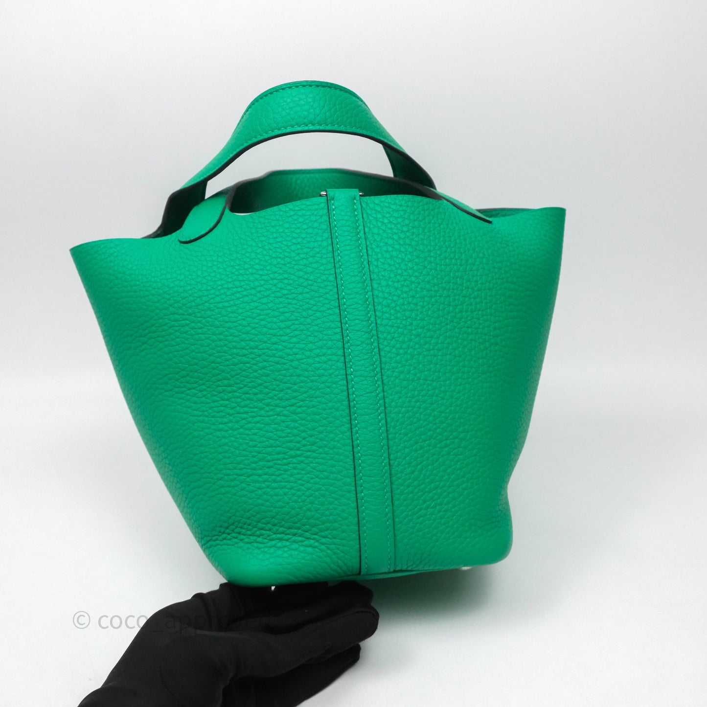 Hermès Picotin 18 Menthe 6W Clemence Palladium Hardware