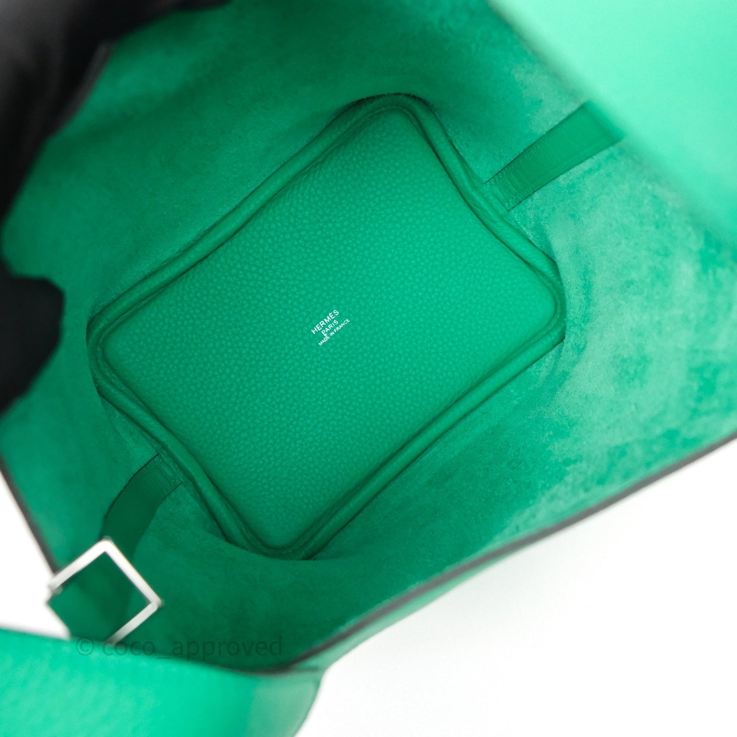 Hermès Picotin 18 Menthe 6W Clemence Palladium Hardware
