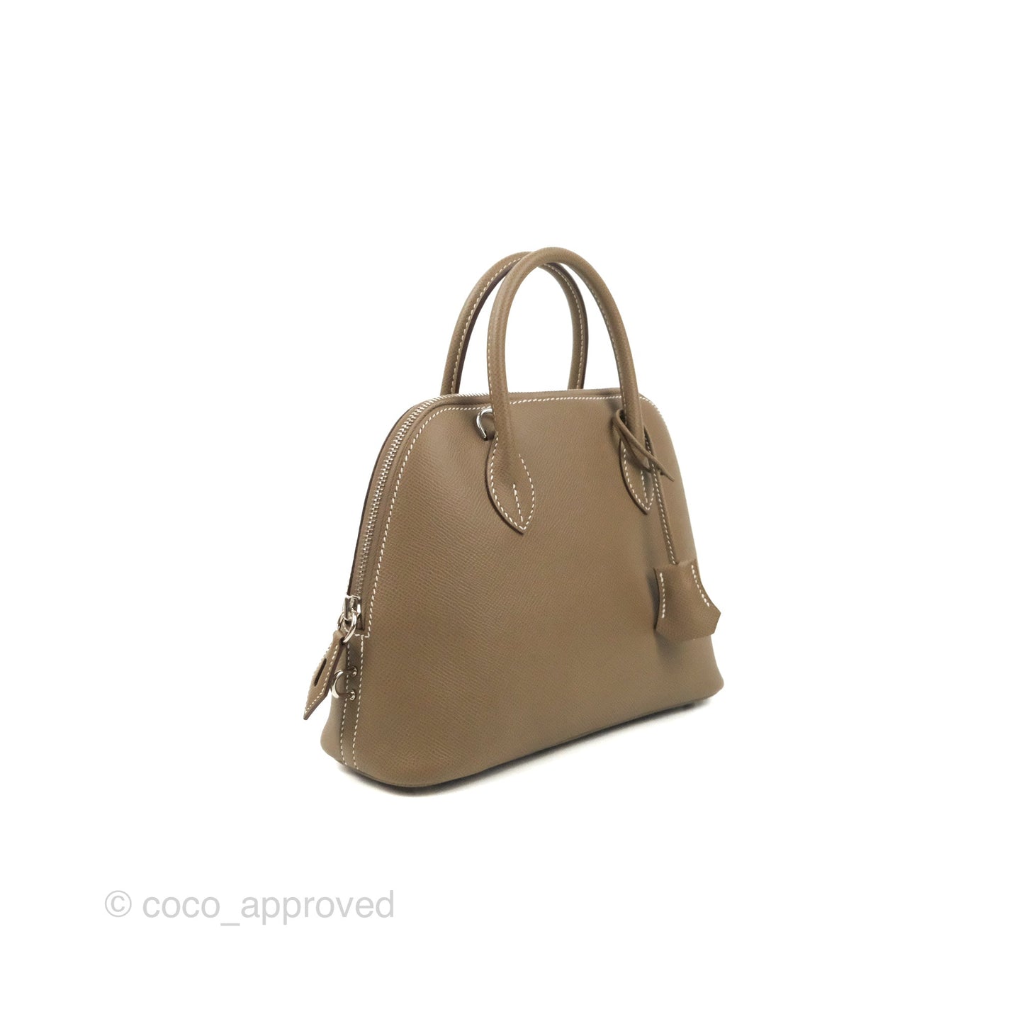 Hermès Bolide 1923 25 Etoupe Epsom Palladium Hardware