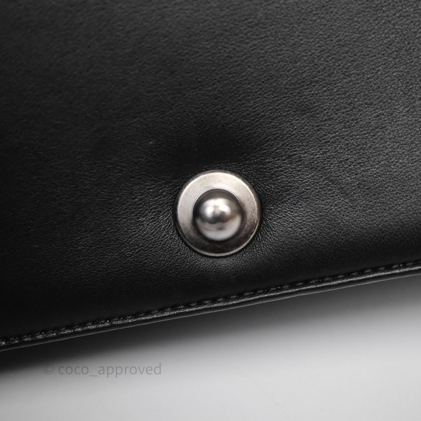 Chanel Quilted Medium Boy Black Calfskin Ruthenium Hardware