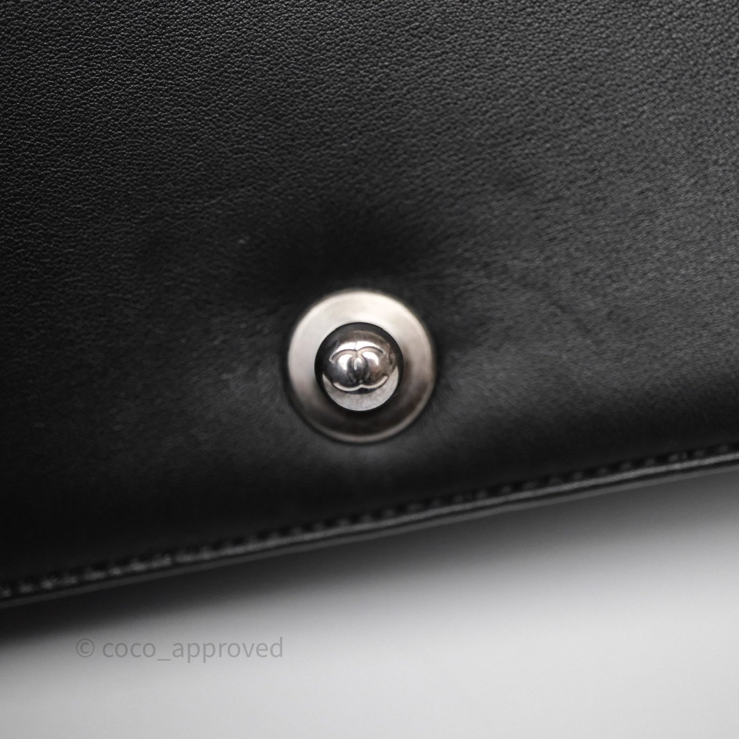 Chanel Quilted Medium Boy Black Calfskin Ruthenium Hardware