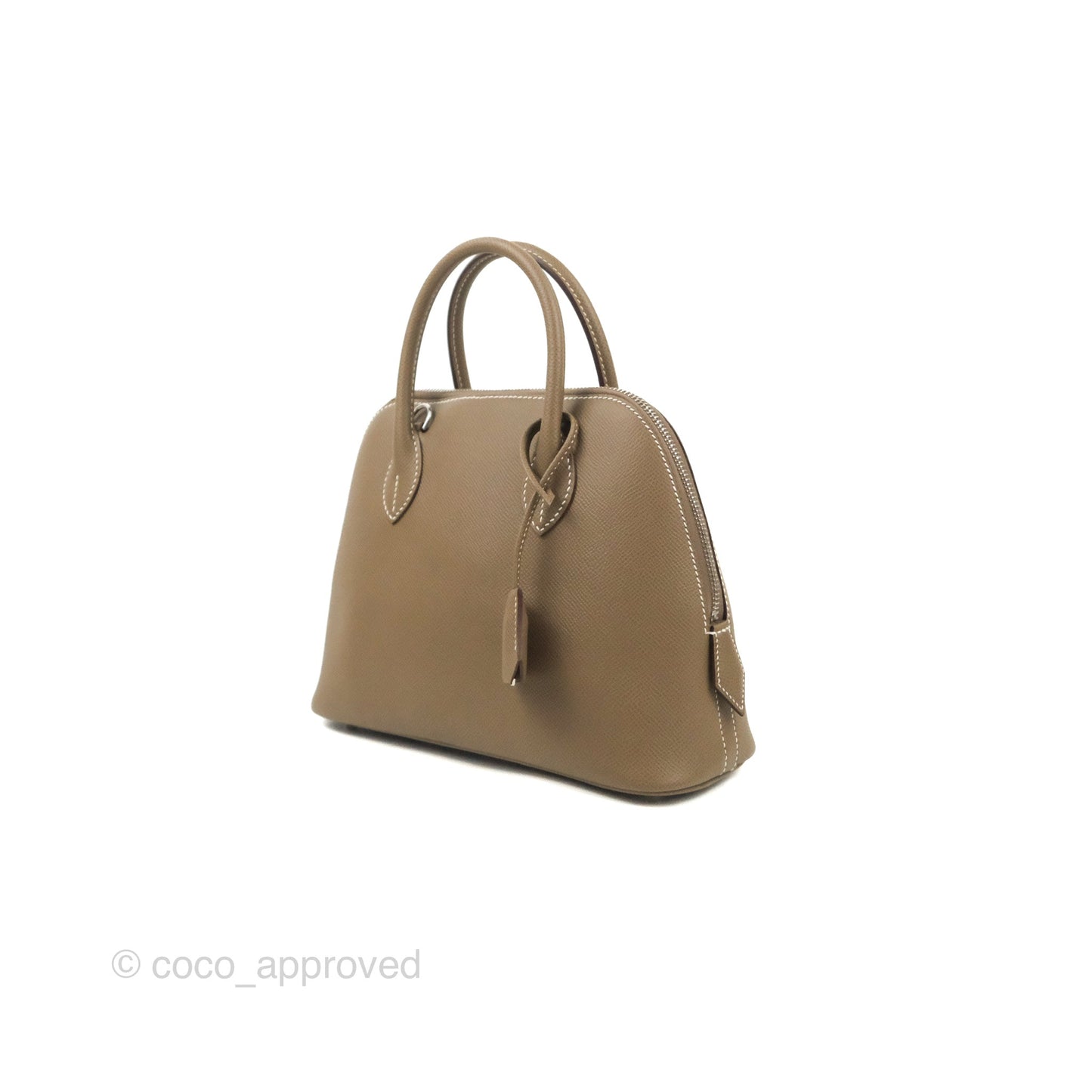 Hermès Bolide 1923 25 Etoupe Epsom Palladium Hardware