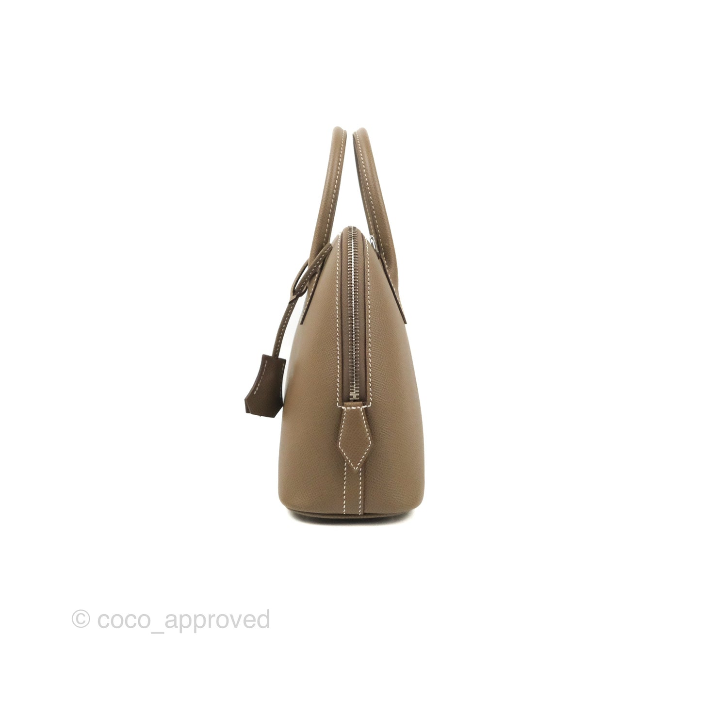 Hermès Bolide 1923 25 Etoupe Epsom Palladium Hardware